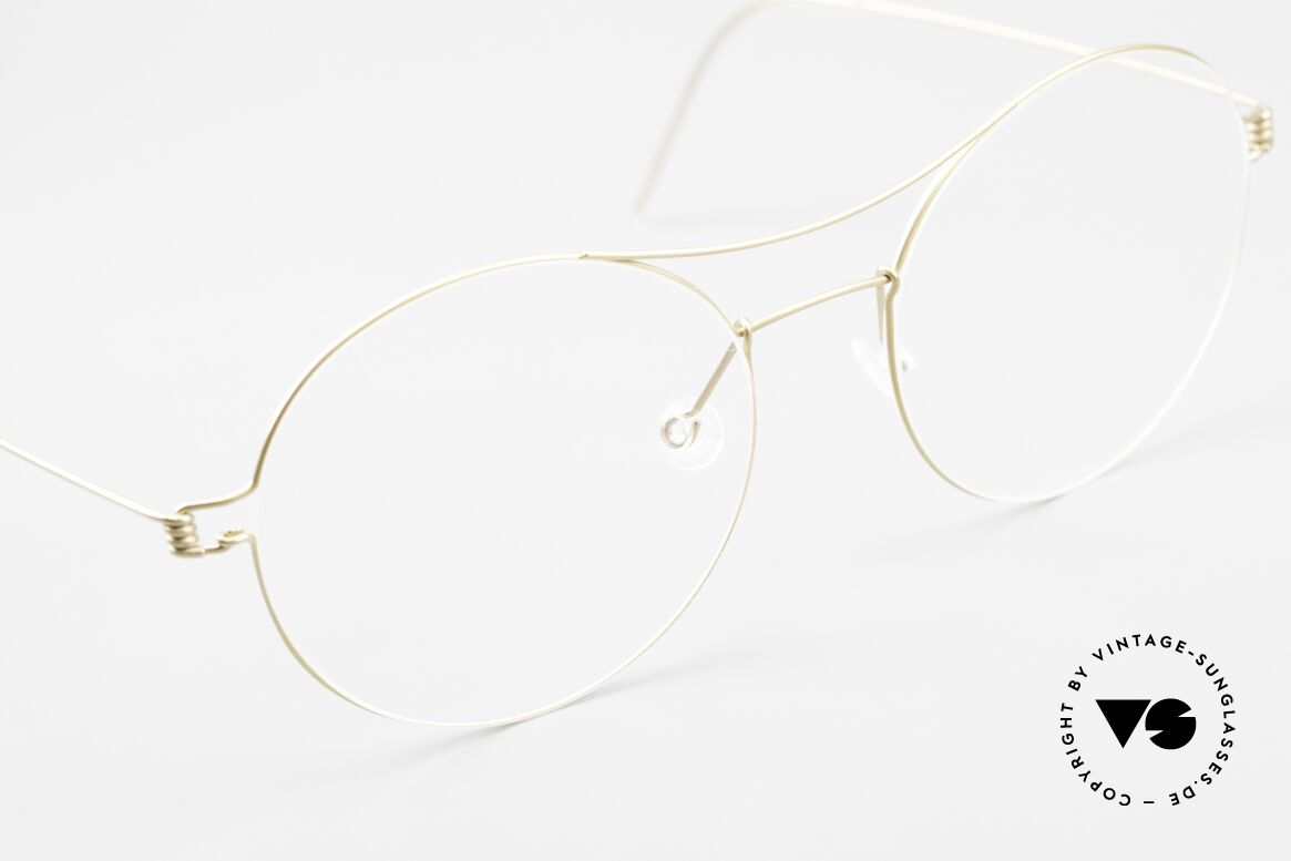 Lindberg Victoria Air Titan Rim Damenbrille Oversized XL Brille, ungetragenes Designerstück + orig. Lindberg Magnet-Etui, Passend für Damen