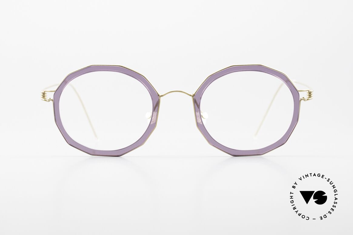Lindberg Mette Air Titan Rim Edle Designerbrille für Damen, Damen Modell 'Mette', Rahmen-Farbe in GT = mattgold, Passend für Damen
