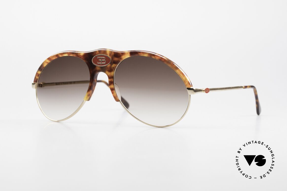 Bugatti 64747 Seltener 70er Bugatti Klassiker, sehr seltene Bugatti VINTAGE Luxus-Sonnenbrille, Passend für Herren