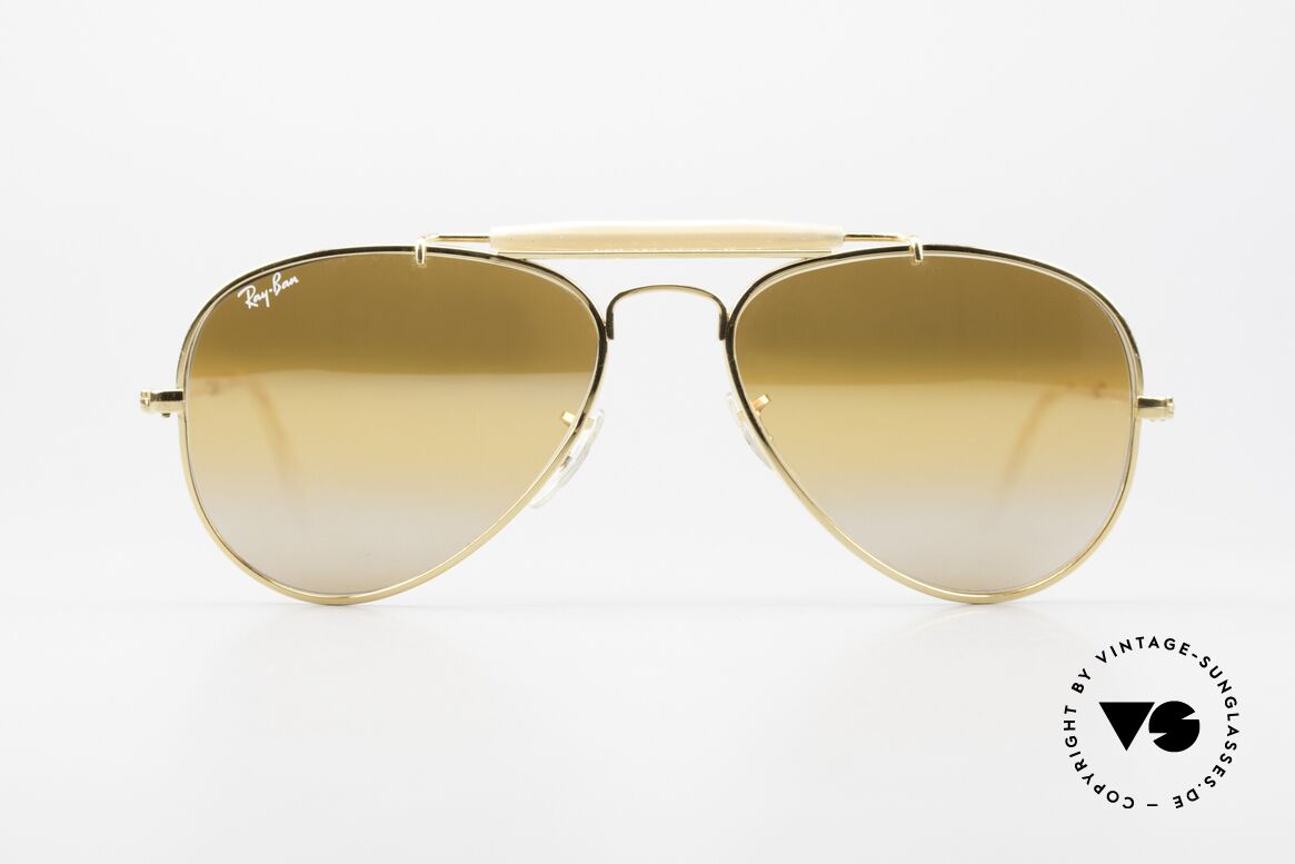 Ray Ban Outdoorsman 56 B&L USA Luxottica Italy Hybrid, original RAY-BAN Outdoorsman Sonnenbrille, 56/16, Passend für Herren und Damen