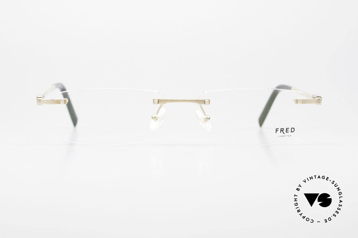 Fred Samoa Randlose Luxusbrille Segler, original Fred Brille, Mod. Samoa, in large Größe 56-17, Passend für Herren