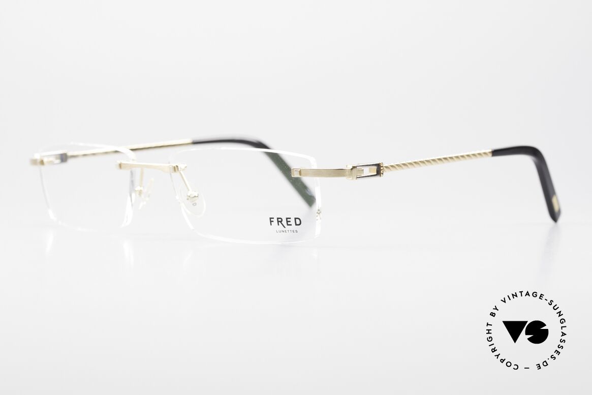 Fred Samoa Randlose Luxusbrille Segler, Modell benannt nach den Samoa Inseln im Südpazifik, Passend für Herren