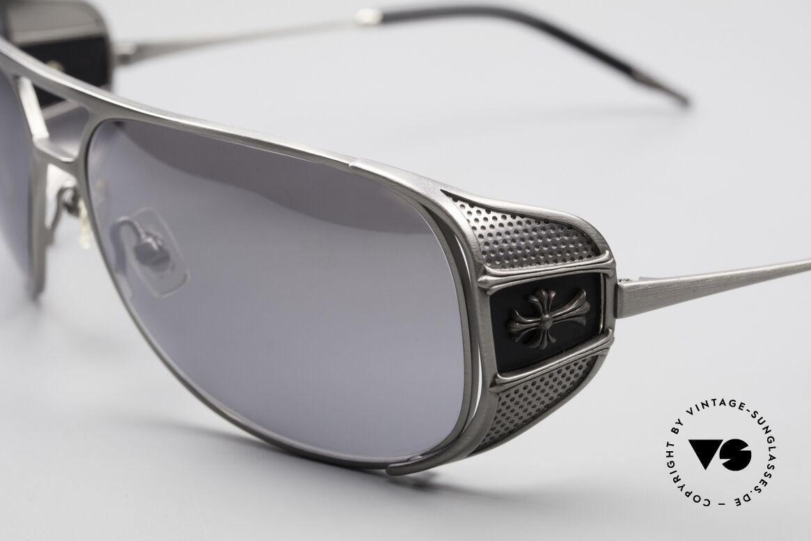 Chrome Hearts Jones Luxus Sonnenbrille Für Kenner, Federscharniere & mit 925 Sterling Silber Dekor, Passend für Herren