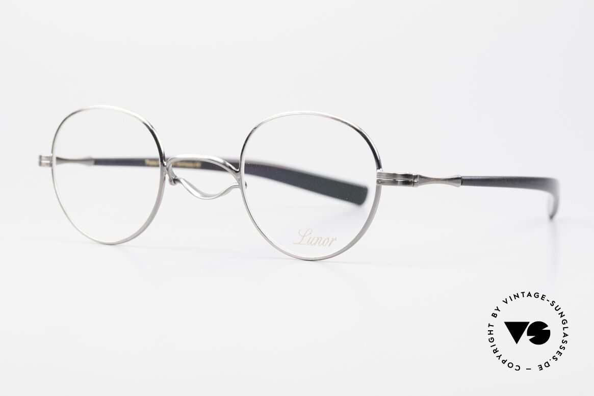 Lunor Swing A 32 Panto Rare Vintage Lunor Brille AS, Schwenksteg: Hommage an die Brillen von ca. 1900, Passend für Herren und Damen