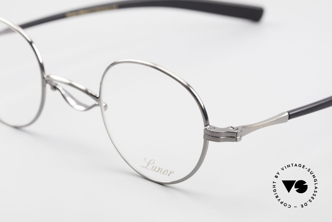 Lunor Swing A 32 Panto Rare Vintage Lunor Brille AS, handgefertigt in Deutschland und mit Acetatbügeln, Passend für Herren und Damen