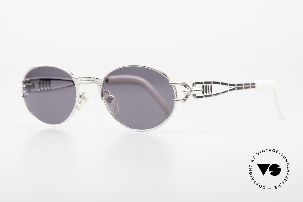 Jean Paul Gaultier 56-6101 Kult Designerbrille Industrial, für "Gaultier-Verhältnisse" eher ein schlichtes Design, Passend für Herren und Damen