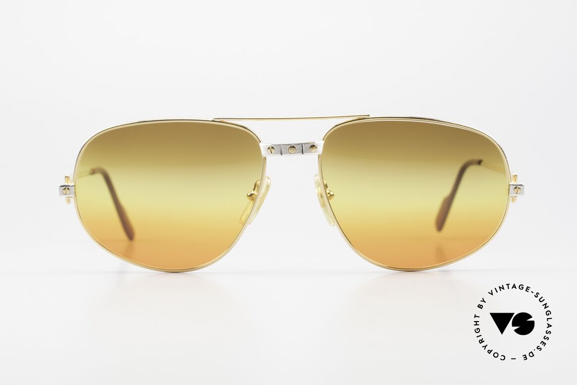 Cartier Romance Santos - XL Luxus Vintage Sonnenbrille, vintage CARTIER Luxus-Sonnenbrille; Modell ROMANCE, Passend für Herren Cartier Romance Santos - XL Luxus Vintage Sonnenbrille, vintage CARTIER Luxus-Sonnenbrille; Modell ROMANCE, Passend für Herren