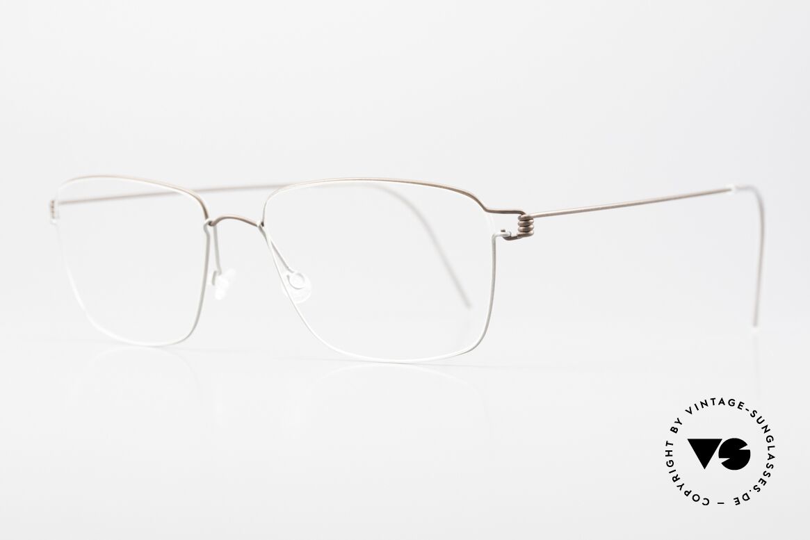 Lindberg Nicholas Air Titan Rim High-End Titanium Brille, so zeitlos, stilvoll und innovativ = Prädikat "VINTAGE", Passend für Herren