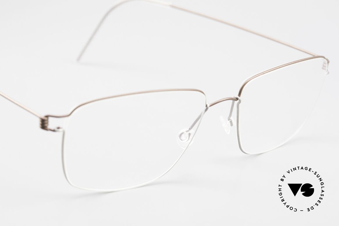 Lindberg Nicholas Air Titan Rim High-End Titanium Brille, ungetragenes Designerstück + orig. Lindberg Magnet-Etui, Passend für Herren