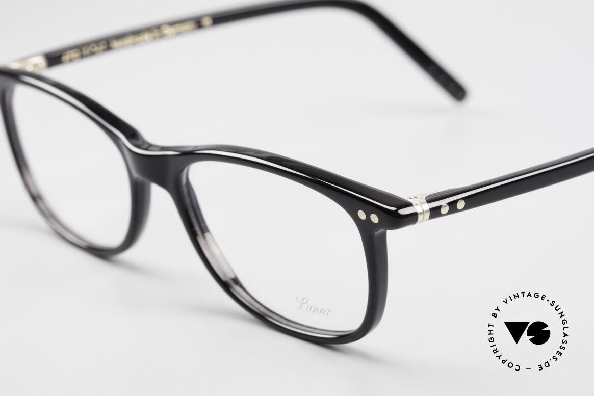 Lunor A5 600 Klassische Damenbrille Azetat, A5 Mod. 600, col. 01, Größe 49-15, 140 = KLASSIKER, Passend für Damen
