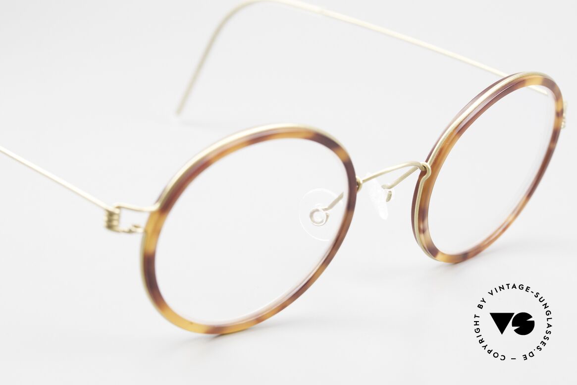 Lindberg Cameron 46 Air Titan Rim Runde Brille Damen Herren Titan, ungetragenes Designerstück + orig. Lindberg Magnet-Etui, Passend für Herren und Damen