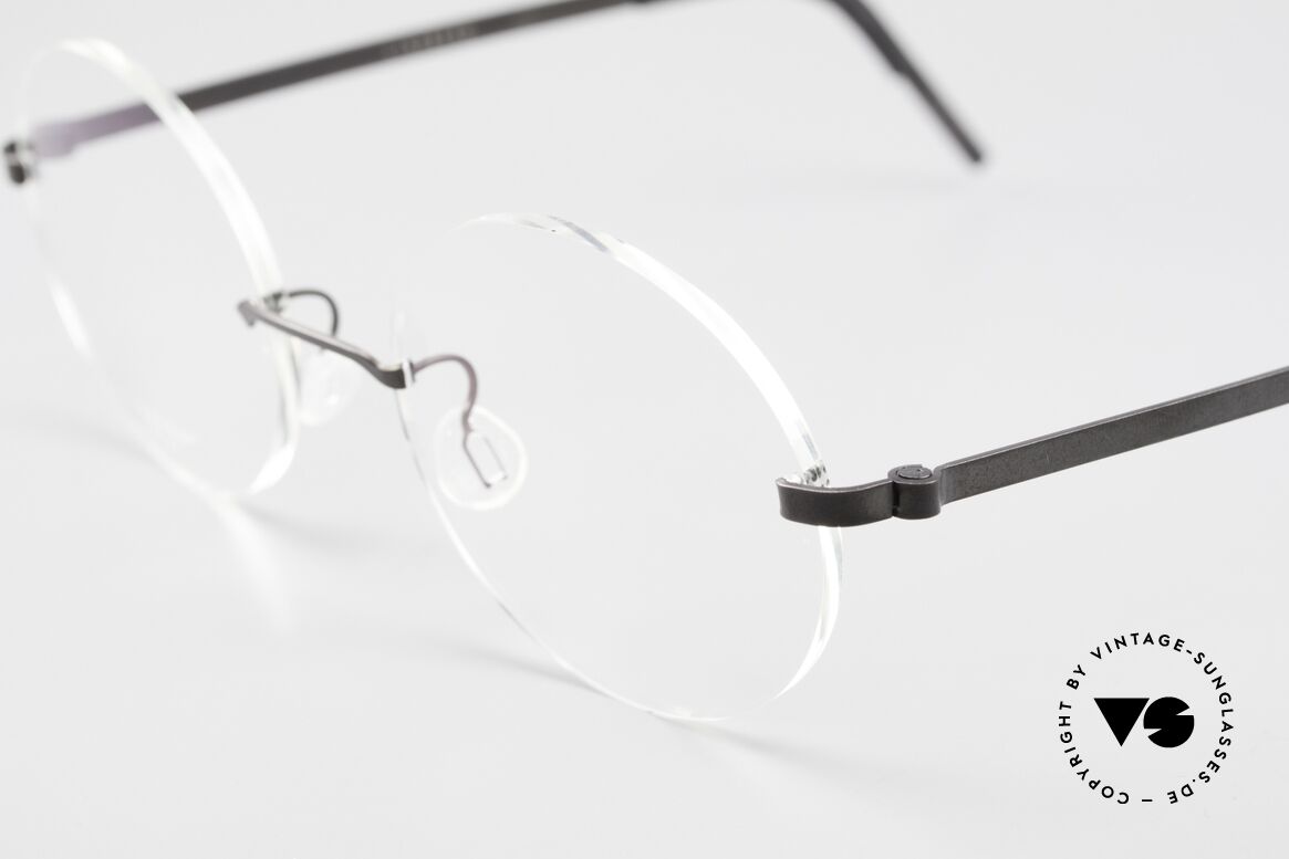 Lindberg 2293 Strip Titan Rund Ovale Titanbrille Randlos, so zeitlos, stilvoll und innovativ = Prädikat "VINTAGE", Passend für Herren und Damen