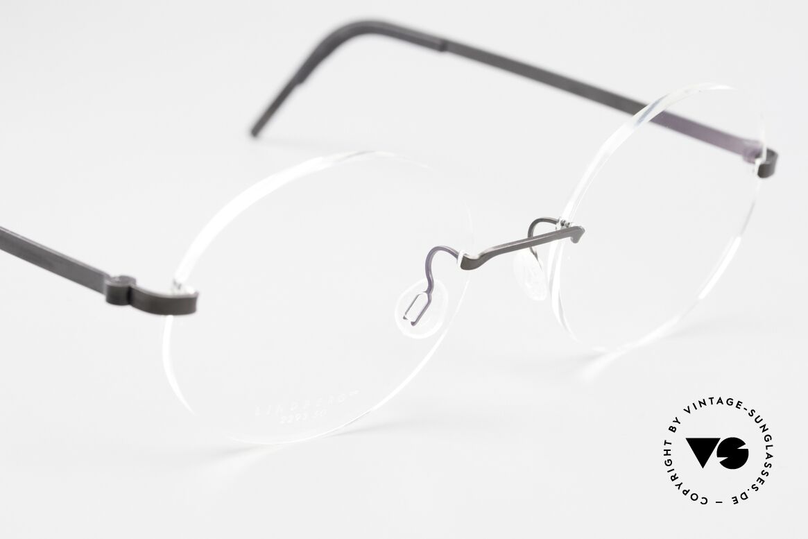Lindberg 2293 Strip Titan Rund Ovale Titanbrille Randlos, sehr flexibel & elastisch (Glasform ist ggf. veränderbar), Passend für Herren und Damen