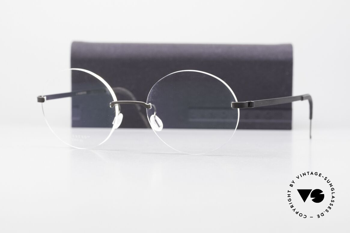 Lindberg 2293 Strip Titan Rund Ovale Titanbrille Randlos, Größe: small, Passend für Herren und Damen