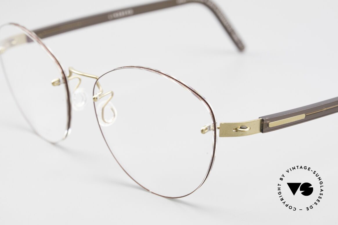 Lindberg 2303 Strip Titan Randlose Damenbrille Titanium, sehr flexibel & elastisch (Glasform ist ggf. veränderbar), Passend für Damen