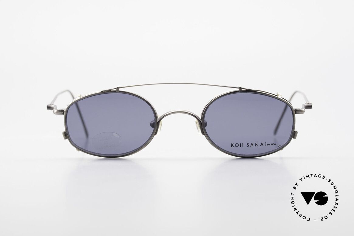 Koh Sakai KS9544 Herrenbrille Oder Damenbrille, Größe 44-22 mit praktischem Sonnen-Clip / Vorhänger, Passend für Herren und Damen