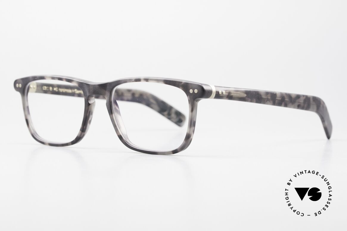 Lunor A6 250 Markante Herrenbrille Azetat, interessantes Muster: 'grau Camouflage / Tarnfarbe', Passend für Herren