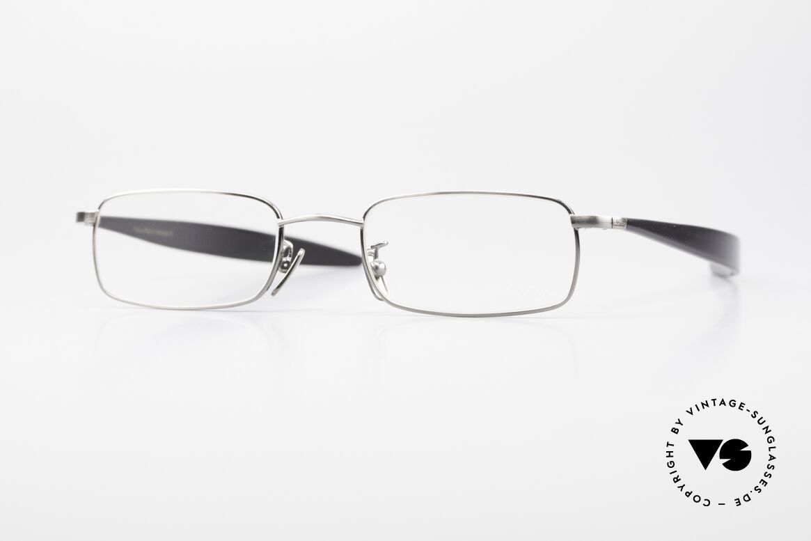 Lunor Cigar 533 AS Rare Brille Eckig Antik Silber, eckige LUNOR Brille aus der vintage Cigar-Kollektion, Passend für Herren und Damen