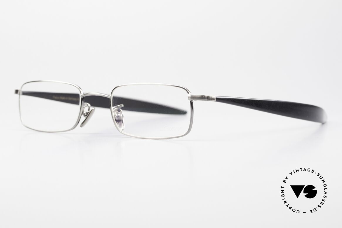 Lunor Cigar 533 AS Rare Brille Eckig Antik Silber, Scheibenbreite: 48,5 mm, Höhe = 27mm & Steg 20mm, Passend für Herren und Damen