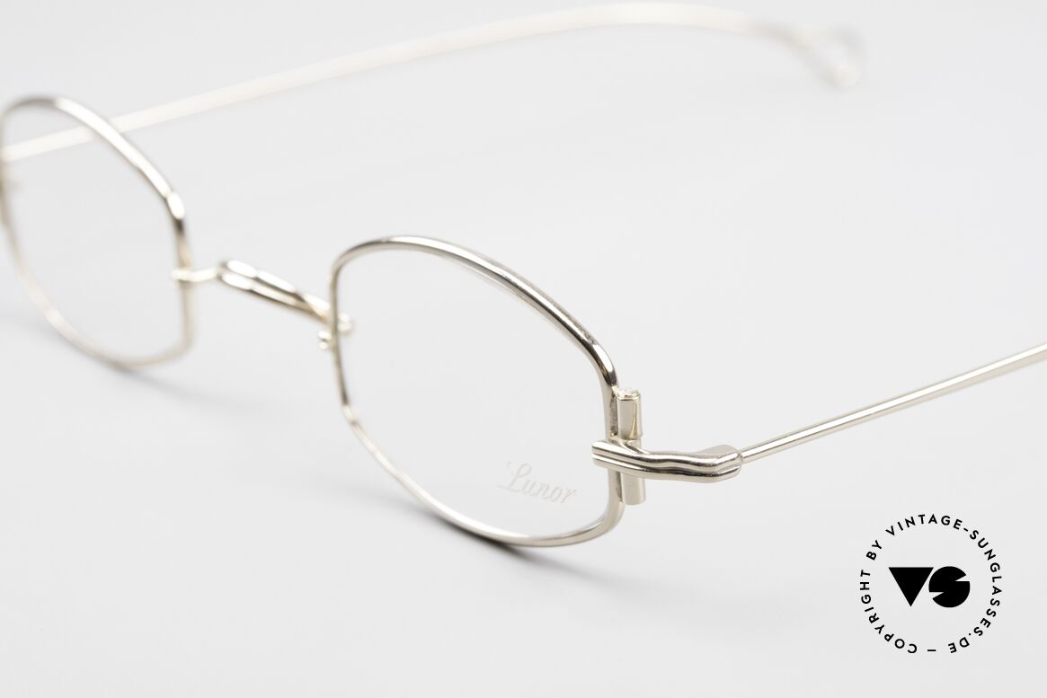 Lunor X 03 Lunor Damenbrille Herrenbrille, 22kt vergoldetes Modell X 03 mit anatomischem Steg, Passend für Herren und Damen