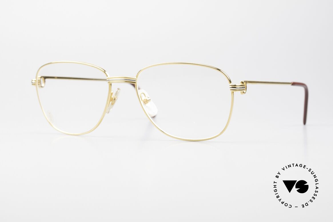 Cartier Courcelles 90er Luxus Vintagebrille Large, edle Cartier Brille aus den 90ern, Größe 59°18, 140, Passend für Herren