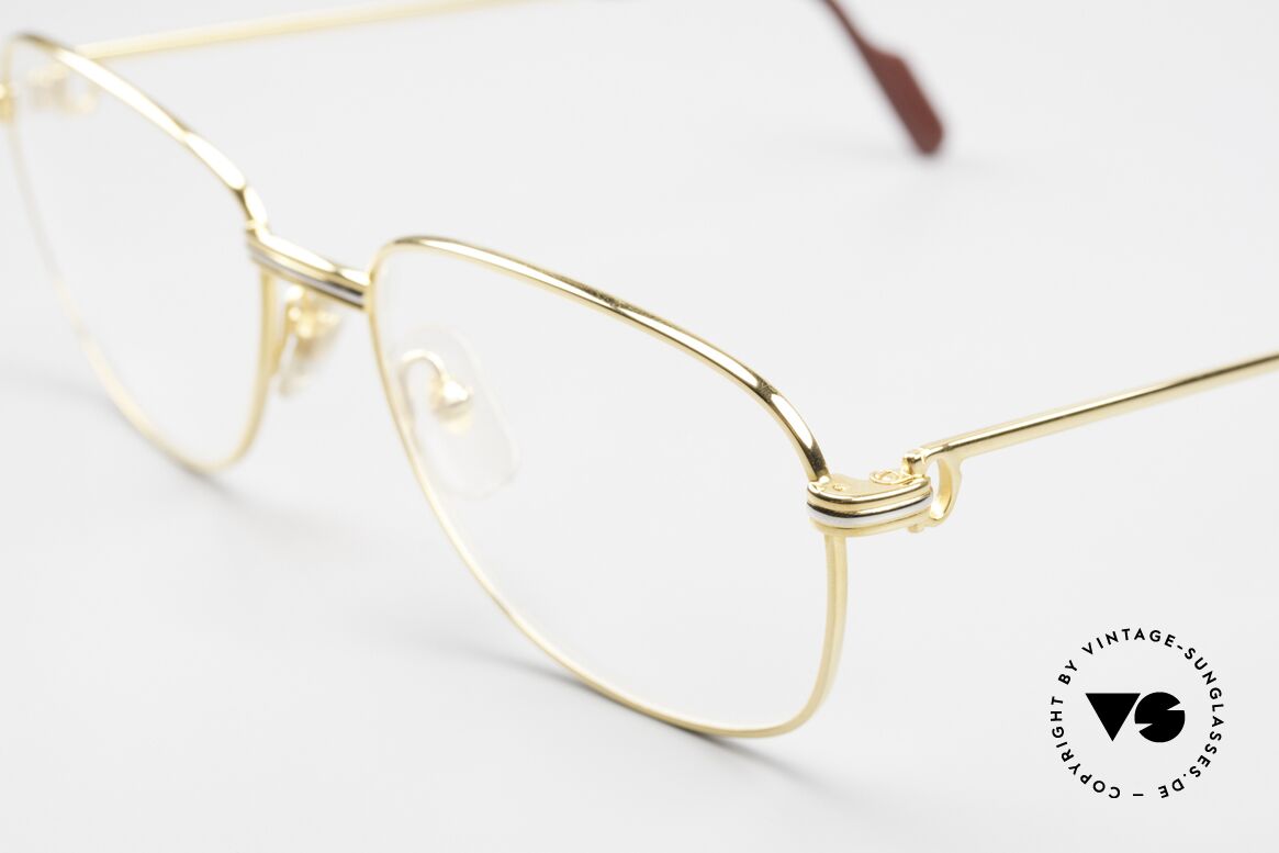 Cartier Courcelles 90er Luxus Vintagebrille Large, 22kt vergoldet (wie alle vintage Cartier ORIGINALE), Passend für Herren