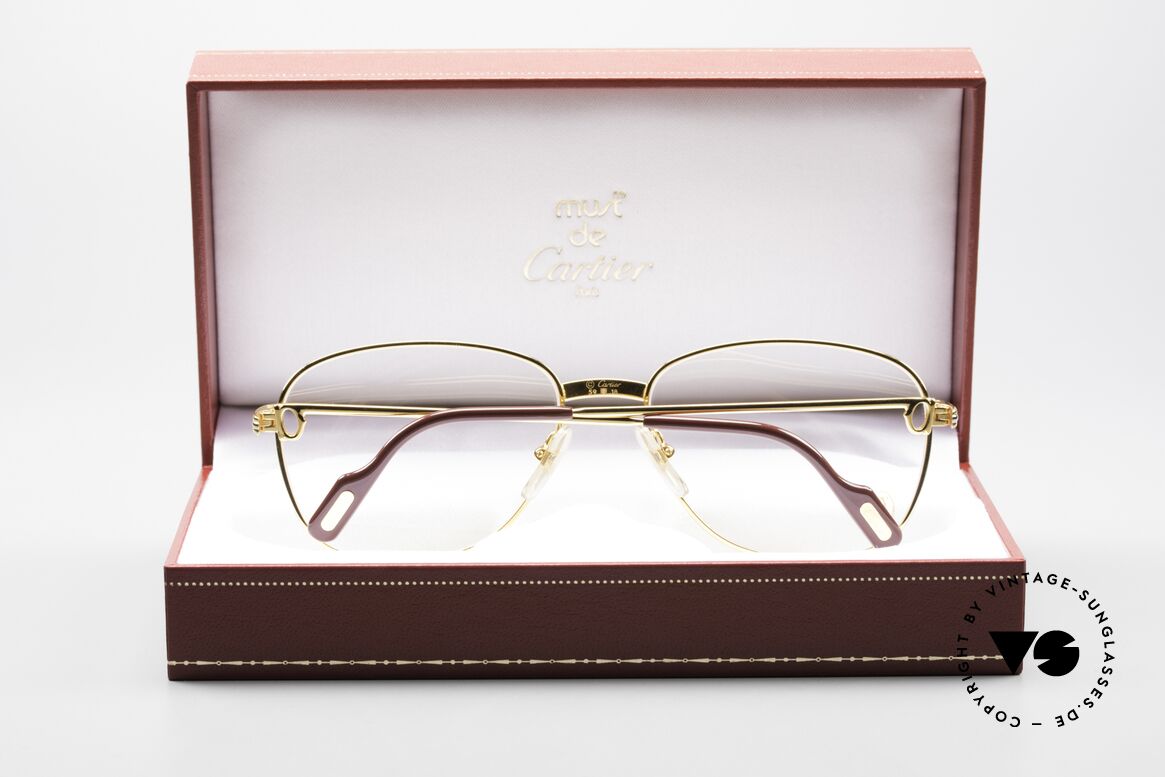 Cartier Courcelles 90er Luxus Vintagebrille Large, Größe: large, Passend für Herren