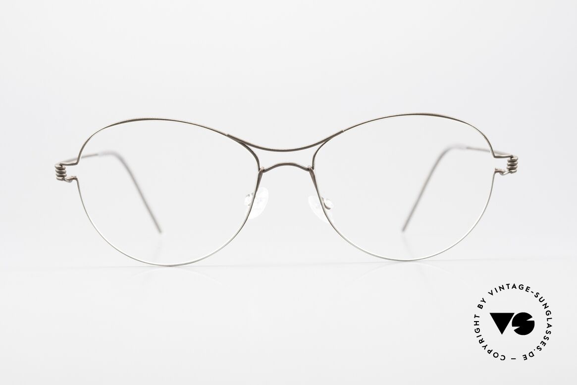 Lindberg Marlene Air Titan Rim Damenbrille Aus Titanium, Damenmodell MARLENE in Farbe: color U31 braun-grau, Passend für Damen