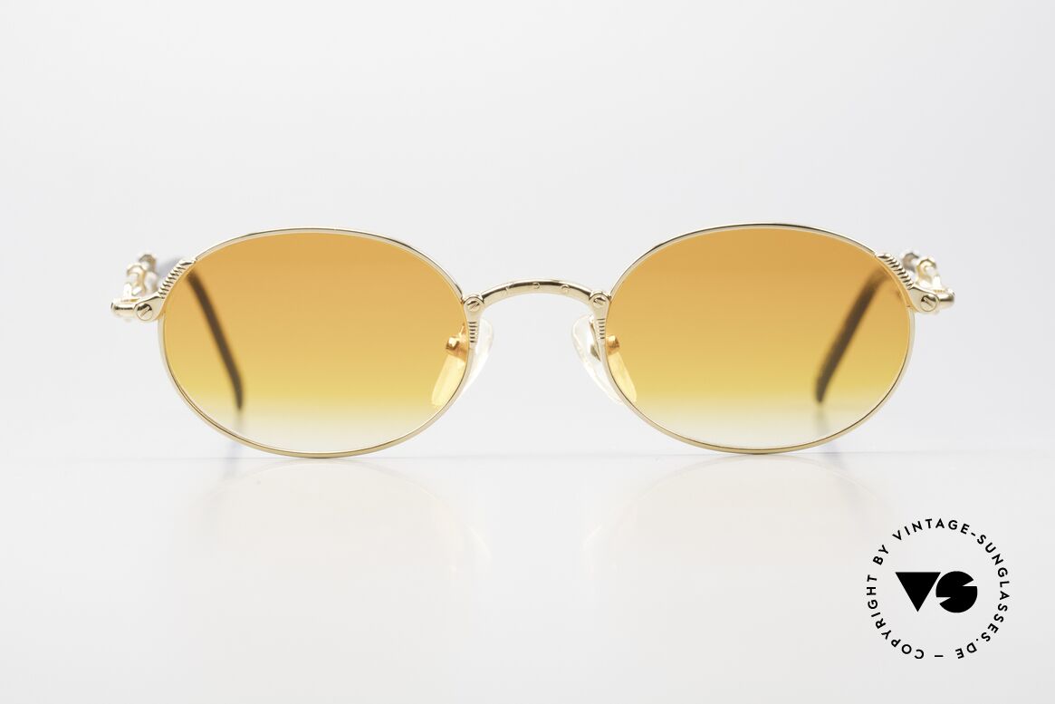Jean Paul Gaultier 55-4178 Einstellbare Vintage Brille Oval, Gestell ist in der Bügellänge einstellbar; einfach genial, Passend für Herren und Damen