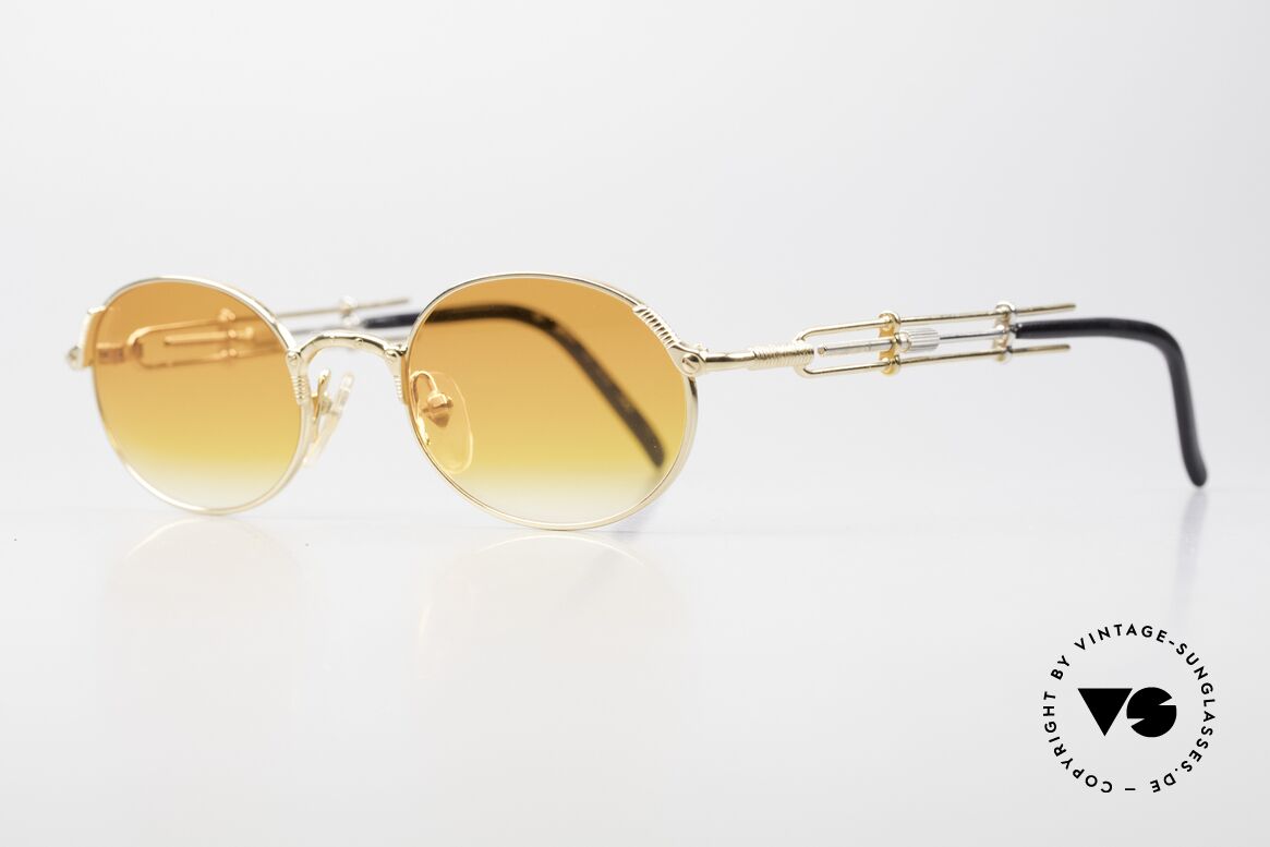 Jean Paul Gaultier 55-4178 Einstellbare Vintage Brille Oval, interessante Designdetails (typisch 90er Jahre Gaultier), Passend für Herren und Damen