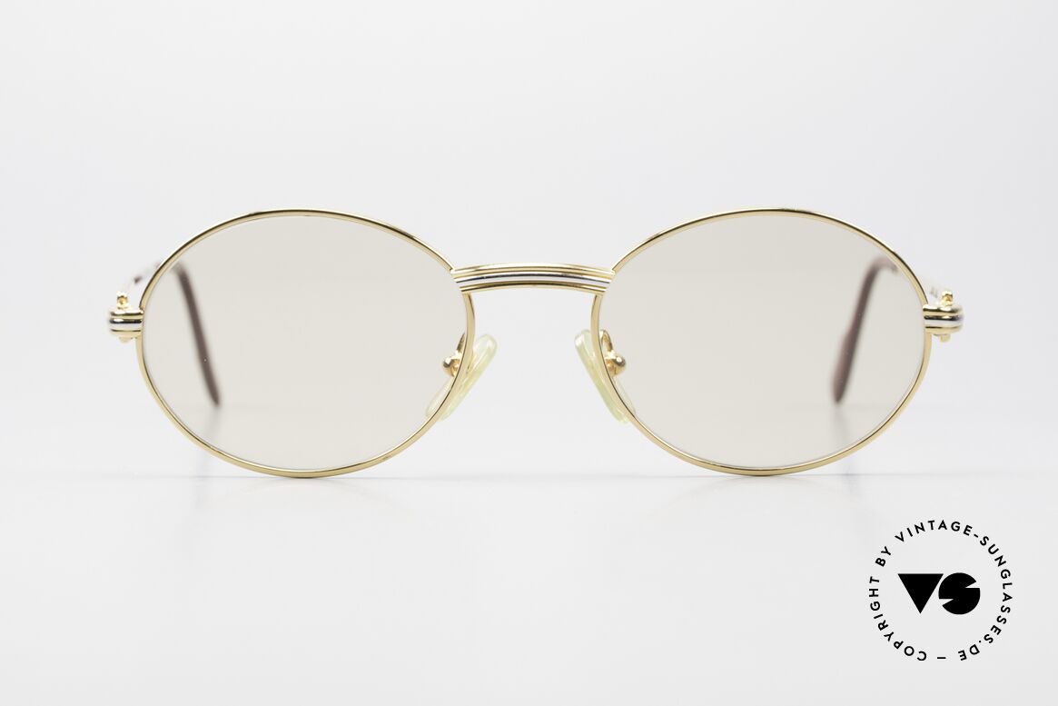 Cartier Saint Honore Gläser Verdunkeln Automatisch, ovale VINTAGE Cartier Sonnenbrille von circa 1998, Passend für Herren und Damen