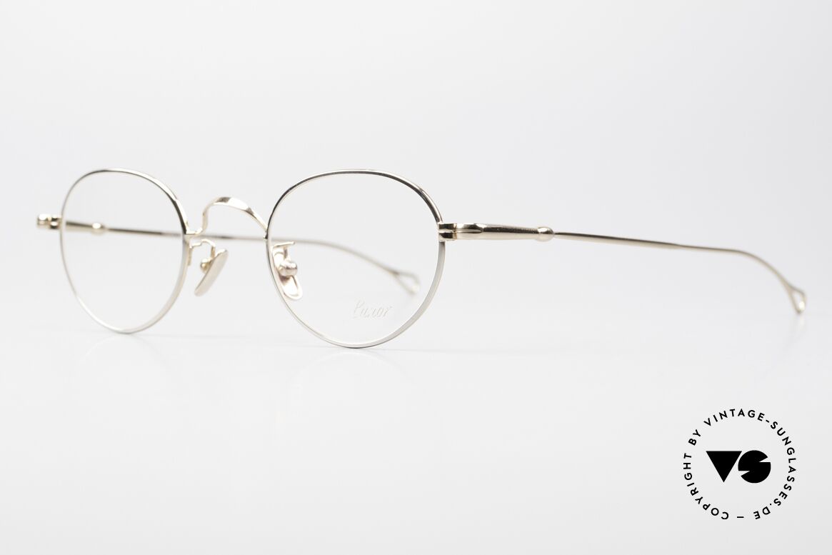 Lunor V 107 Runde Brille Panto Bicolor BC, ohne große Logos; stattdessen mit zeitloser Eleganz, Passend für Herren und Damen