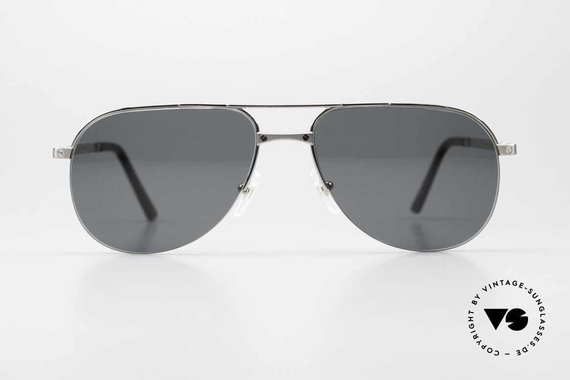 Cartier Titanium T8100943 Aviatorbrille Halb Rahmenlos, Aviatorbrille der Santos de CARTIER Collection, Passend für Herren
