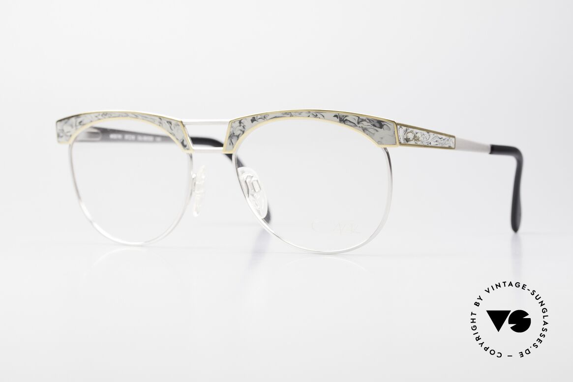 Cazal 741 Panto Brille Von Cari Zalloni, luxuriöses vintage Brillengestell der frühen 90er Jahre, Passend für Herren