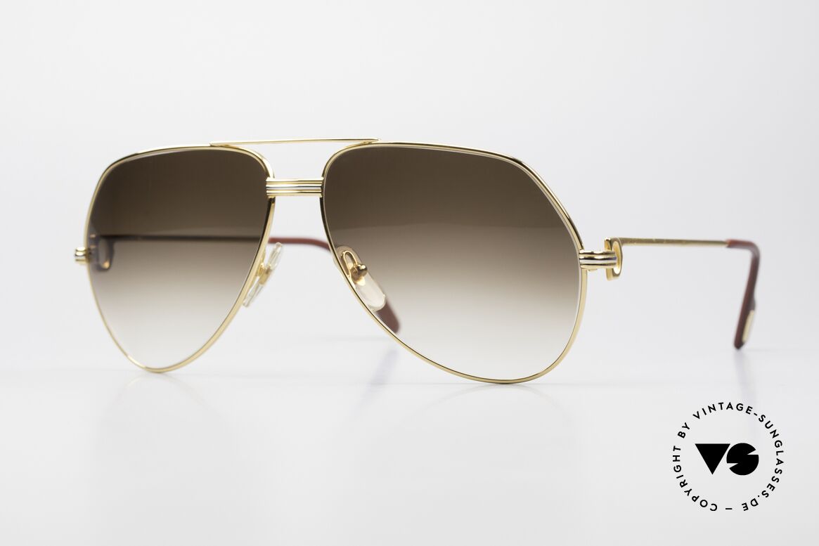 Cartier Vendome LC - L Rare 80er Luxus Sonnenbrille, Vendome = das berühmteste Brillendesign von Cartier, Passend für Herren