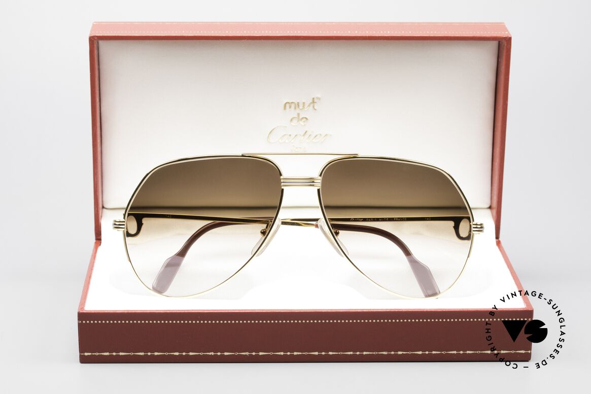 Cartier Vendome LC - L Rare 80er Luxus Sonnenbrille, Größe: large, Passend für Herren