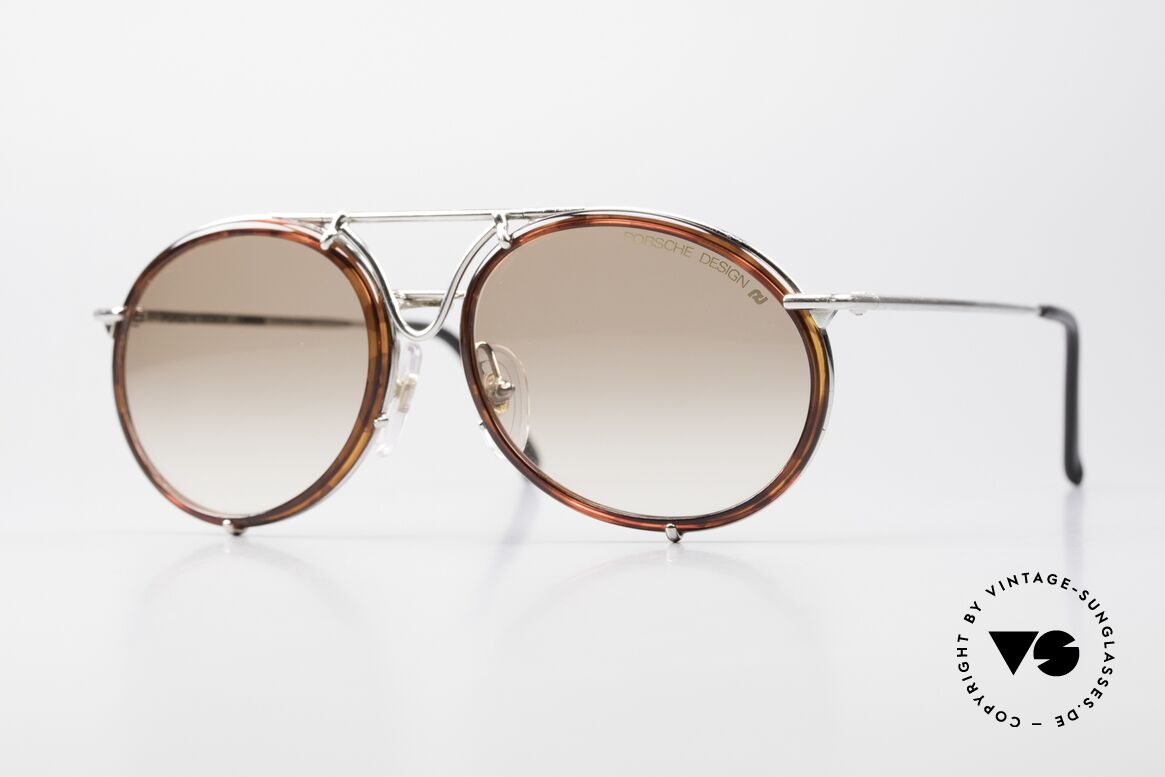 Porsche 5661 Echte 90er Sonnenbrille Rund, sportlich-klassische Sonnenbrille von Porsche Design, Passend für Herren und Damen