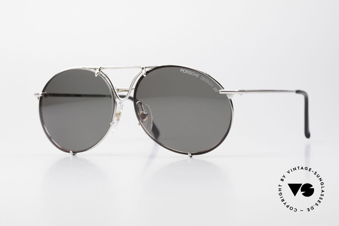 Porsche 5661 Echte 90er Sonnenbrille Rund, Größe: medium, Passend für Herren und Damen