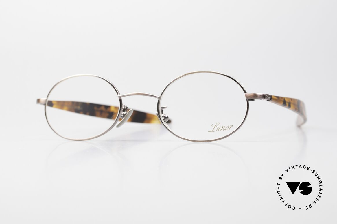 Lunor Cigar 532 AC Antik Kupfer Brille Oval Unisex, ovale LUNOR Brille aus der vintage 'Cigar-Kollektion', Passend für Herren und Damen