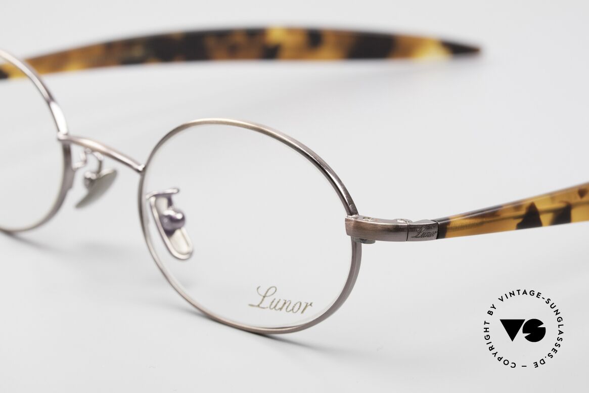 Lunor Cigar 532 AC Antik Kupfer Brille Oval Unisex, altes, ungetragenes LUNOR ORIGINAL von circa 2009, Passend für Herren und Damen