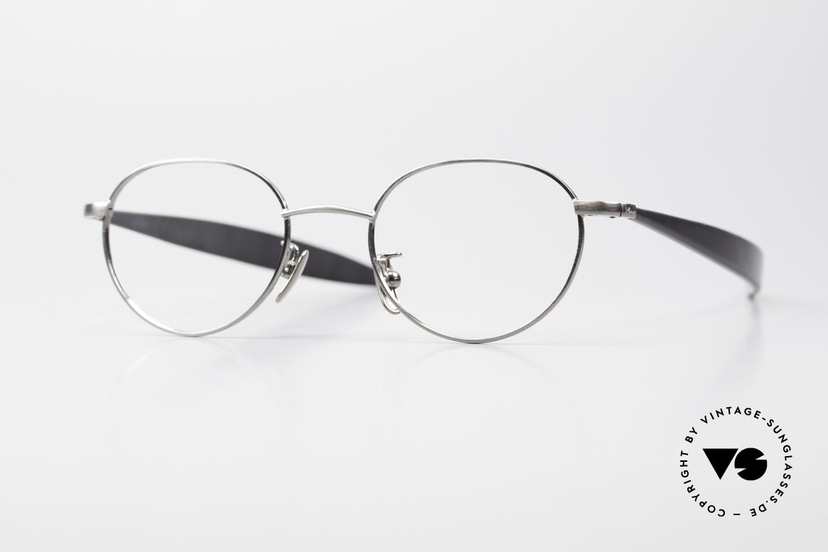 Lunor Cigar 531 AS Antik Silber Brille Rund Panto, seltene LUNOR Brille aus der vintage Cigar-Kollektion, Passend für Herren und Damen