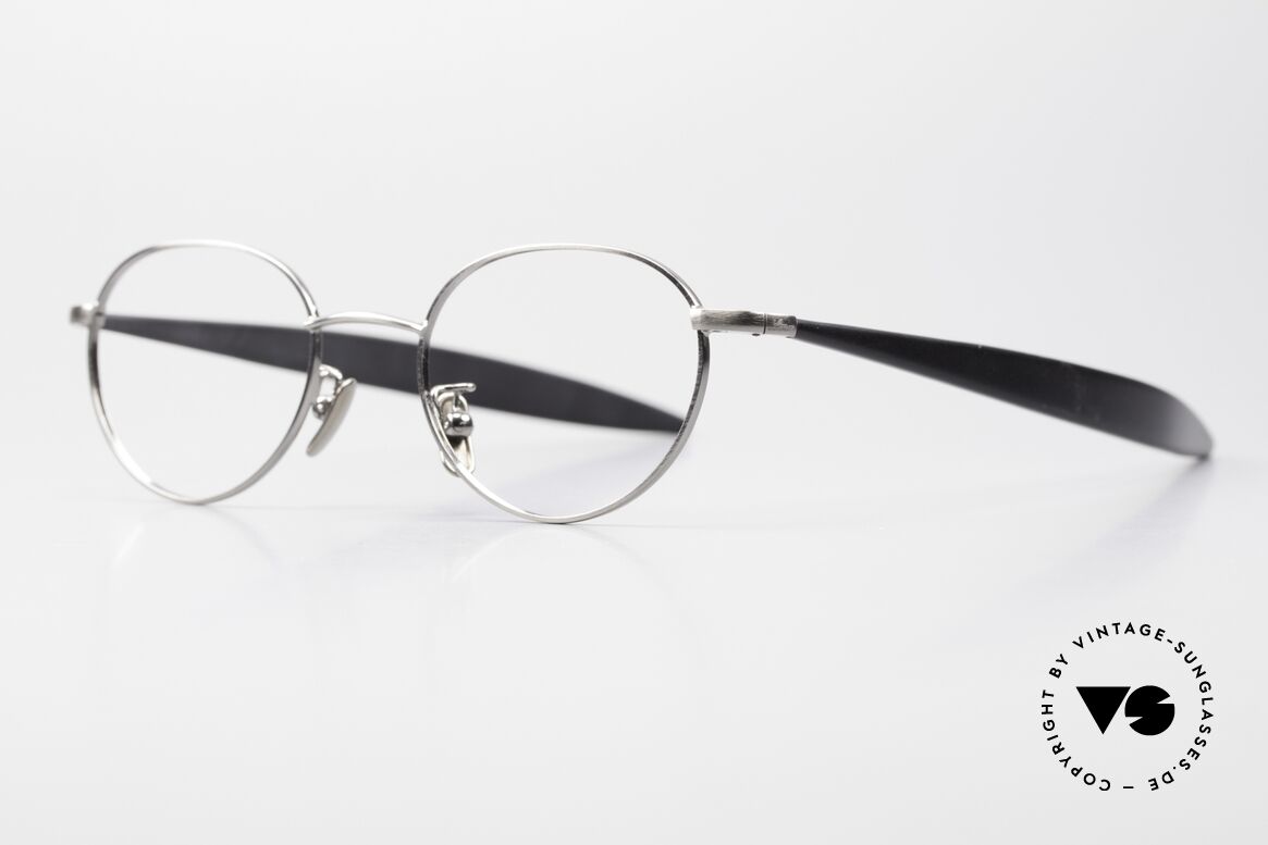 Lunor Cigar 531 AS Antik Silber Brille Rund Panto, Scheibenbreite: 43mm, Höhe = 35mm und Steg 18mm, Passend für Herren und Damen