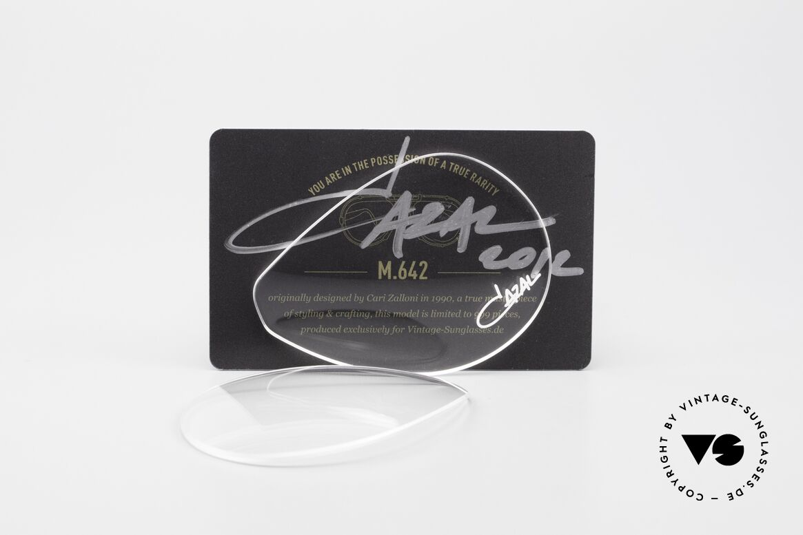 Cazal 642 Lens Demogläser Cari Autogramm, ebenso geeignet für die 62mm 642 aus den 90ern, Passend für Herren