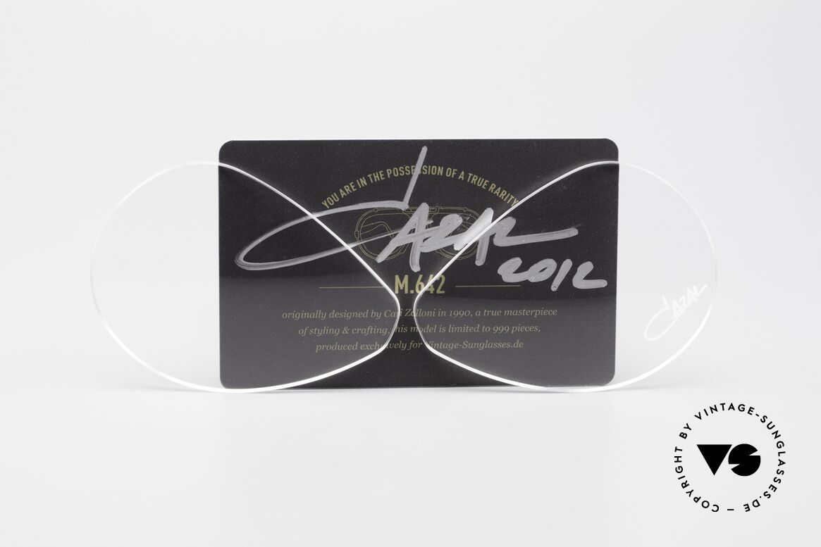 Cazal 642 Lens Demogläser Cari Autogramm, Gläser in transparent mit weißem CAZAL LOGO, Passend für Herren