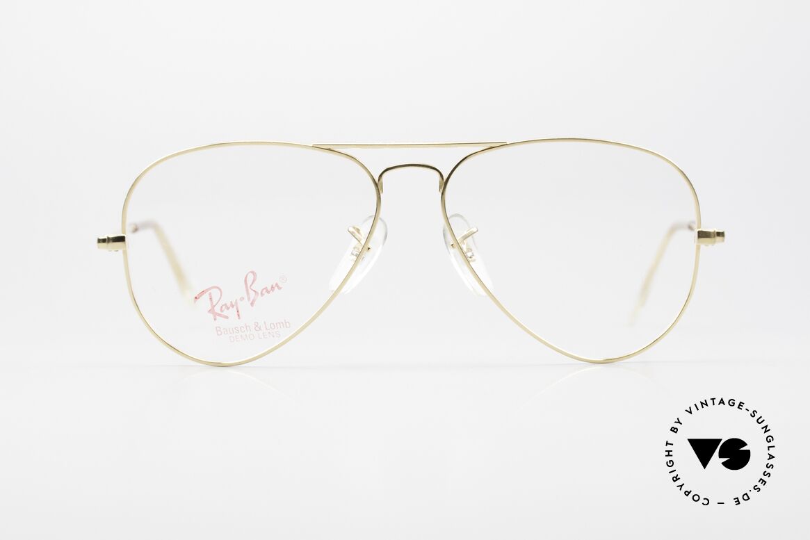 Ray Ban Large Metal B&L USA Brille Deep Groove, alte, legendäre Ray-Ban USA B&L Brillenfassung, Passend für Herren und Damen