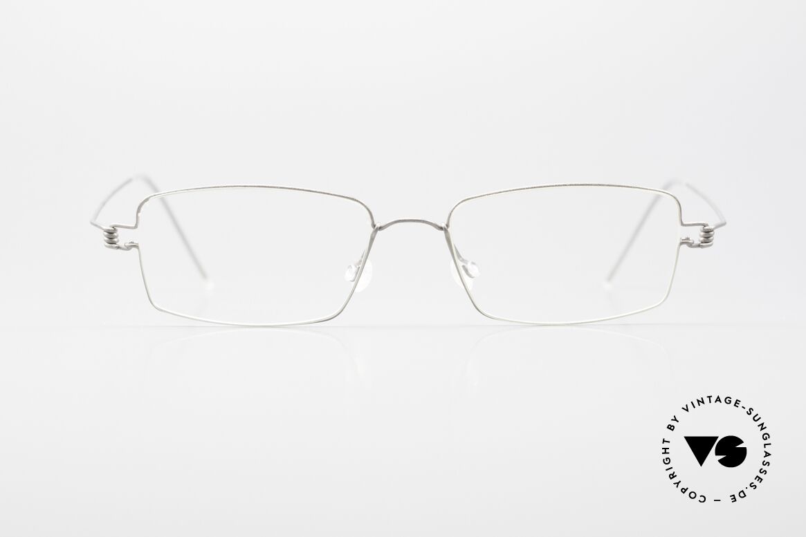 Lindberg Flemming Air Titan Rim Eckige Titaniumbrille Unisex, LINDBERG Air Titanium Rim Brille in Größe 48-16, 145, Passend für Herren und Damen