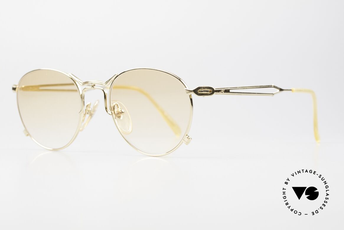 Jean Paul Gaultier 55-2177 Vergoldete Sonnenbrille 90er, ein tolles JPG Mode-Accessoire (auch abends tragbar), Passend für Herren und Damen