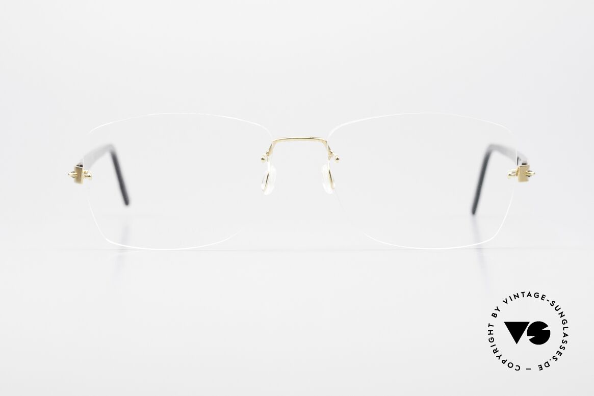 Lindberg Precious T945 Horn 18KT Echtgold Diamantenbrille, LINDBERG T945 Horn / Precious 750er Echtgold Brille, Passend für Damen