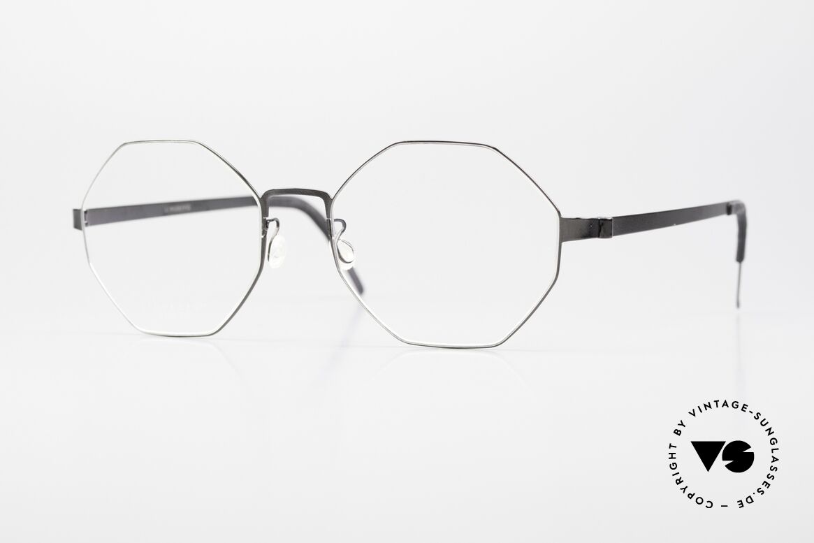 Lindberg 9609 Strip Titanium Damenbrille Herrenbrille 8eck, achteckige LINDBERG Strip Titanium Designer-Brille, Passend für Herren und Damen