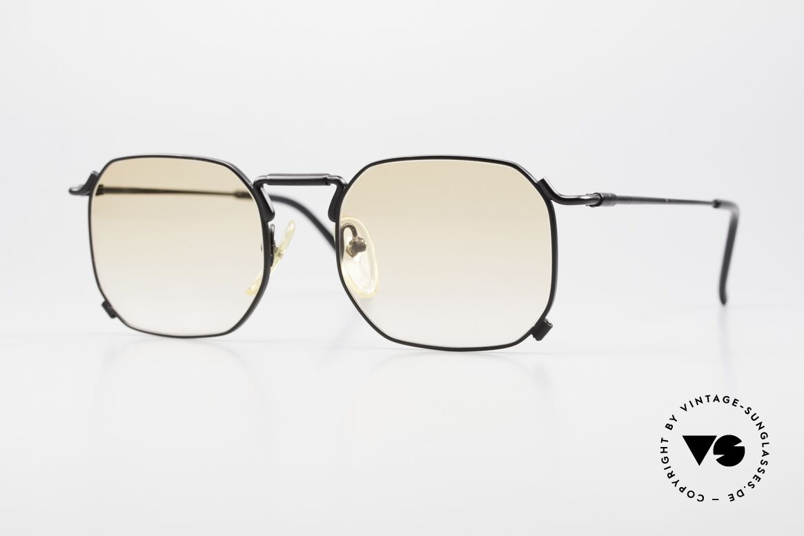 Jean Paul Gaultier 55-8175 Eckige 90er Brille Damen Herren, eckige Jean Paul GAULTIER vintage Sonnenbrille, Passend für Herren und Damen